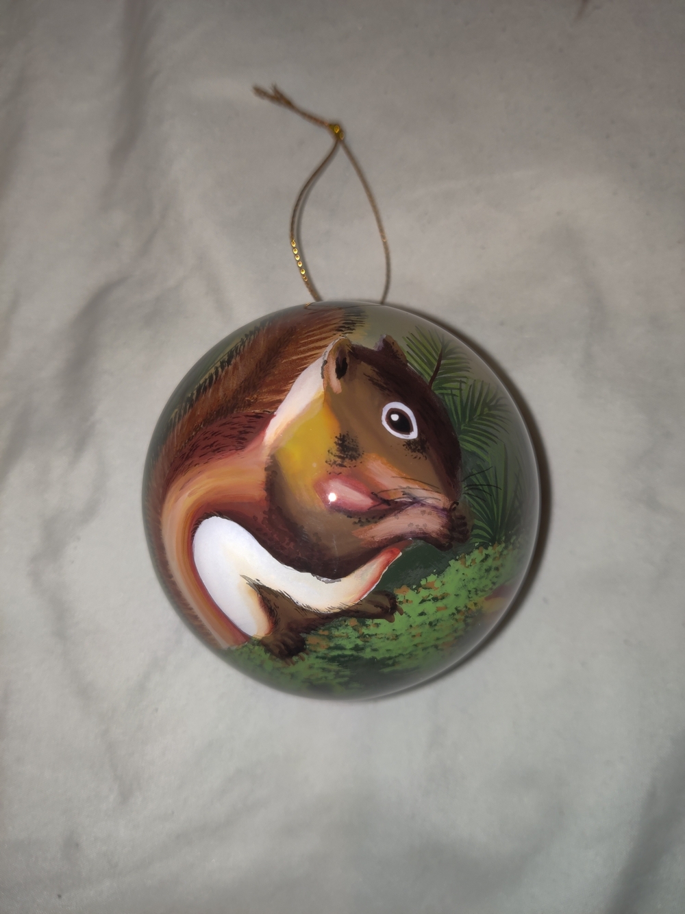 Red Squirrel Christmas Ornament